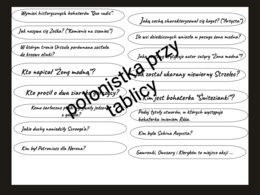 Patyczki KABOOM lektury klasa 7 i 8 czarno - biała wersja