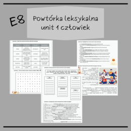 Unit 1 - człowiek - E8 - Macmillan/Express Publishing