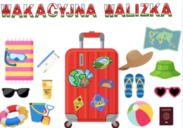 ✈️ GAZETKA Wakacyjna Walizka Pełna Pomysłów 🎒🌞55 stron A4 do druku ✅ Duża walizka z 12 elementów do złożenia ✅ Paszport wakacyjny do uzupełniania przez dzieci ✅ Bilet lotniczy – kreatywna zabawa w podróż ✅ 10 pomysłów na aktywności – w tym codzienne pako