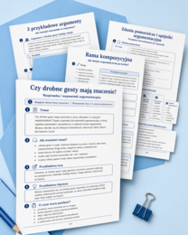 Czy drobne gesty mają znaczenie? Rozprawka / wypowiedź argumentacyjna