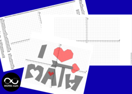 Układ Współrzędnych (zaznaczanie punktów) – I love Math. Matematyka + Sztuka na Walentynki.