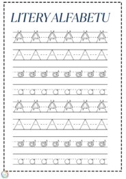 PISANIE PO ŚLADZIE ABC ALFABET