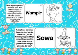 Zagadki na Halloween- wersja czarno-biała