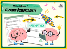 Przygotowanie do egzaminu - MINI ARKUSZ 3 - Na ostatniej prostej - E8 - matematyka