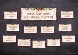 Życzenia świąteczne - gazetka na Boże Narodzenie