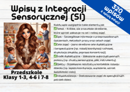 Wpisy do dziennika Integracji Sensorycznej! - przykłady i inspiracje