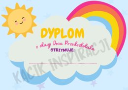 DYPLOMY NA DZIEN PRZEDSZKOLAKA 💜