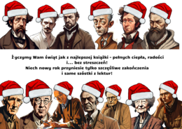 Świąteczna gra/gazetka literacka "I kto to mówi?" autorzy o lekturach klas 4-8