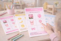 Kolory wiosny – plansze do nazywania barw