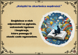 Gazetka "Dlaczego warto czytać książki?"