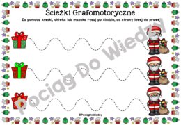 Boże Narodzenie - Rysowanie po śladzie