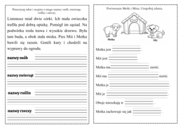 "Czarna owieczka"  karty pracy do lektury pdf