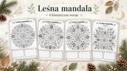 Kolorowanka antystresowa. Leśna mandala