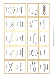 Figury na płaszczyźnie, Ja mam, kto ma?, powtórzenie klasa 5 i 6, matematyczne spaghetti