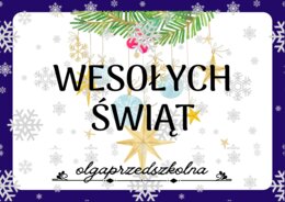 Wesołych Świąt - girlanda a4