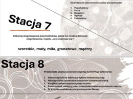 Stacje zadaniowe części mowy