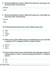 Test Prąd elektryczny