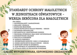 Standardy Ochrony Małoletnich w Jednostkach Oświatowych Wersja Skrócona - 13 stron
