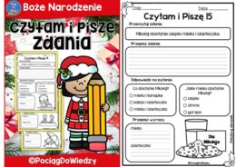 Czytam i piszę zdania - Boże Narodzenie