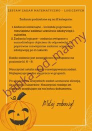 Matematyczno - logiczne zadania na Halloween 2022!