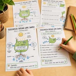 Fotosynteza. Roślina łapie światło