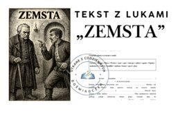 TEKST Z LUKAMI — „Zemsta”