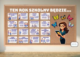 TEN ROK SZKOLNY BĘDZIE... - gazetka motywacyjna na rozpoczęcie roku szkolnego, grafika XXL