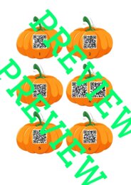 Halloween Gra Trernowa dla dużych i małych +QR Codes, Domino w 3 wersjach (również dla nieczytających), opisane karty obrazkowe na j. angielski i inne wydarzenia jesienne, dobre dla SPE, kody QR