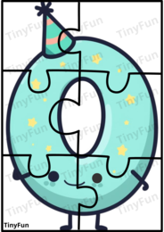 🧩🔢 Moje Pierwsze Puzzle – Cyfry 0–9. Nauka Cyferek.