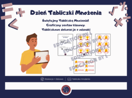 Materiały motywacyjne do nauki tabliczki mnożenia | Plakaty do klasy i odznaki dla uczniów | E-book gotowy do wydruku | Dzień Tabliczki Mnożenia