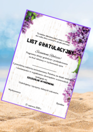 List gratulacyjny dla rodziców - bzy