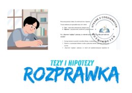Porządkowanie tez i hipotez- ćwiczenie 1  (Opowieść wigilijna)