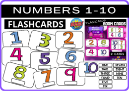 NUMBERS 1-10 - FLASHCARDS