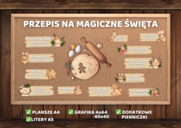 PRZEPIS NA MAGICZNE/UDANE ŚWIĘTA - Gazetka szkolna/przedszkolna
