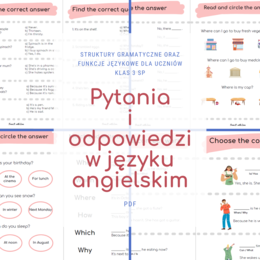 Pytania i odpowiedzi w języku angielskim - funkcje językowe i struktury gramatyczne