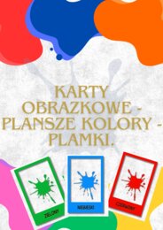 KARTY OBRAZKOWE PLANSZE -KOLORY - PLAMKI.