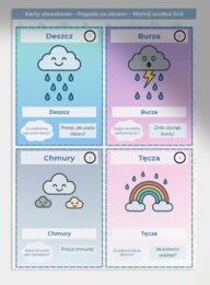 Karty obrazkowe: „Pogoda za oknem”