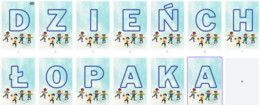 DZIEŃ CHŁOPAKA - GIRLANDA, NAPIS