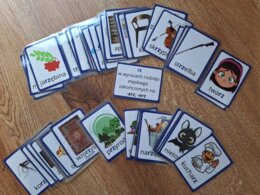 Ortografia - rz - dysleksja, karty do gry