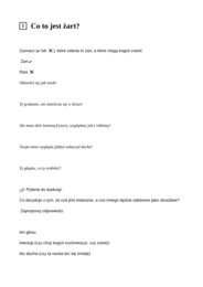 Karty pracy Słowa mają moc - emocje klasa 6-8