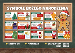 SYMBOLE BOŻEGO NARODZENIA - gazetka edukacyjna, świąteczna