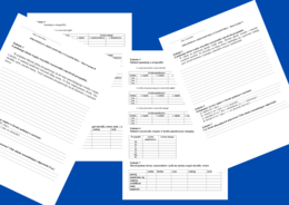 CZASOWNIK, RZECZOWNIK - sprawdzian klasa 6, grupa A i B