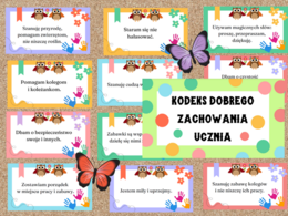 Kodeks dobrego zachowania ucznia - gazetka