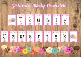 GIRLANDA I MATERIAŁY NA GAZETKĘ