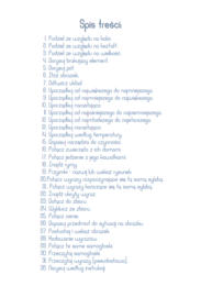 Ćwiczenia myślenia, percepcji wzrokowej i percepcji słuchowej