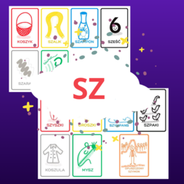 Karty logopedyczne Piotruś/Memory na wymowę ,,sz"