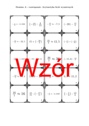 Domino - Arytmetyka liczb wymiernych | matematyka