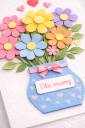 Bukiet dla mamy – praca plastyczna krok po kroku