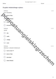 English Class B1 - Unit 1 - testy