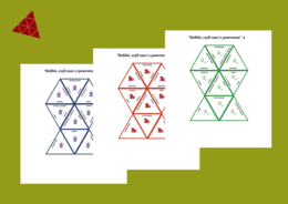 "HOBBIT, CZYLI TAM I Z POWROTEM" - trimino 9 elementów